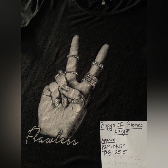 Raggs II Riches Flawless T-Shirt - Size Large - Picture 6 of 7